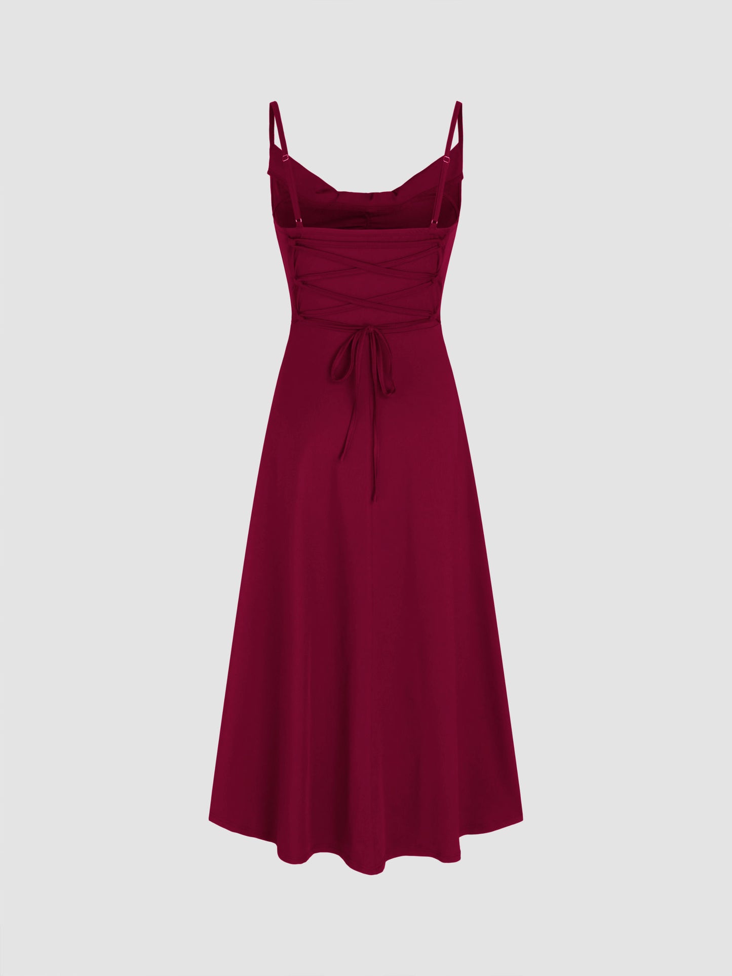 SO CINCHED™ COWL NECK MAXI DRESS WITH BUILT-IN BRA