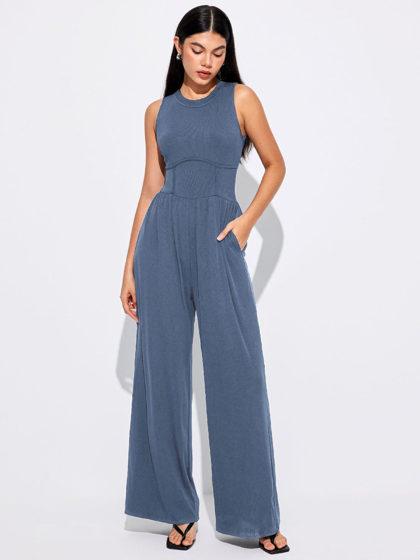 GO WITH THE FLOW™ JUMPSUIT WITH POCKETS