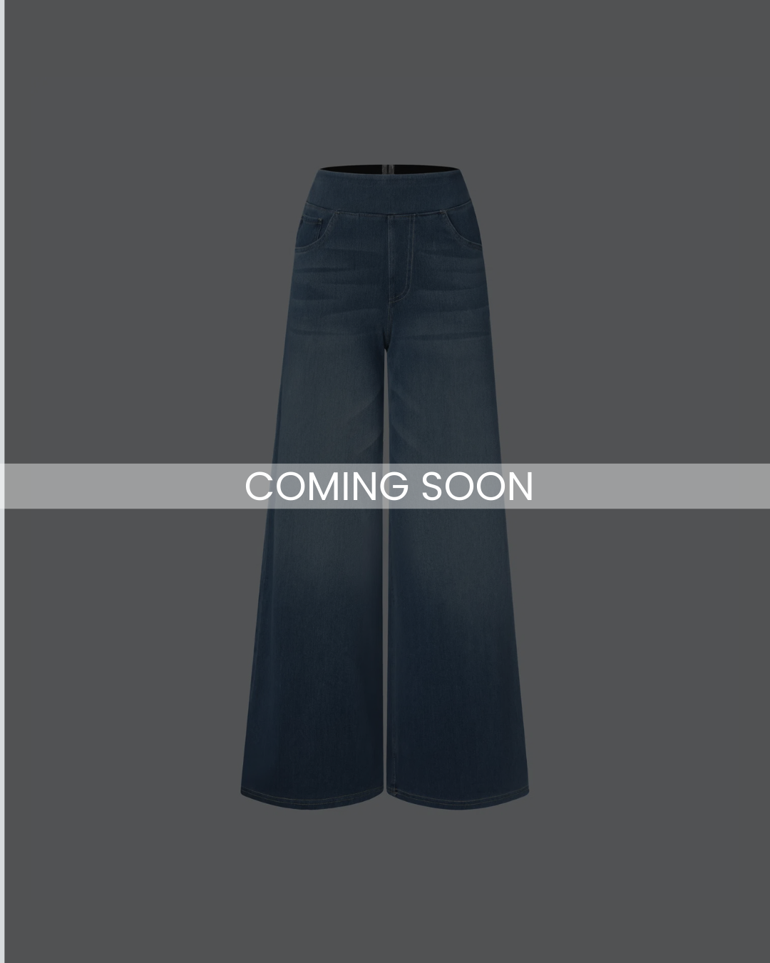 FLEX JWEATS™ HIGH WAISTED BAGGY WIDE LEG CASUAL BLUE JEANS