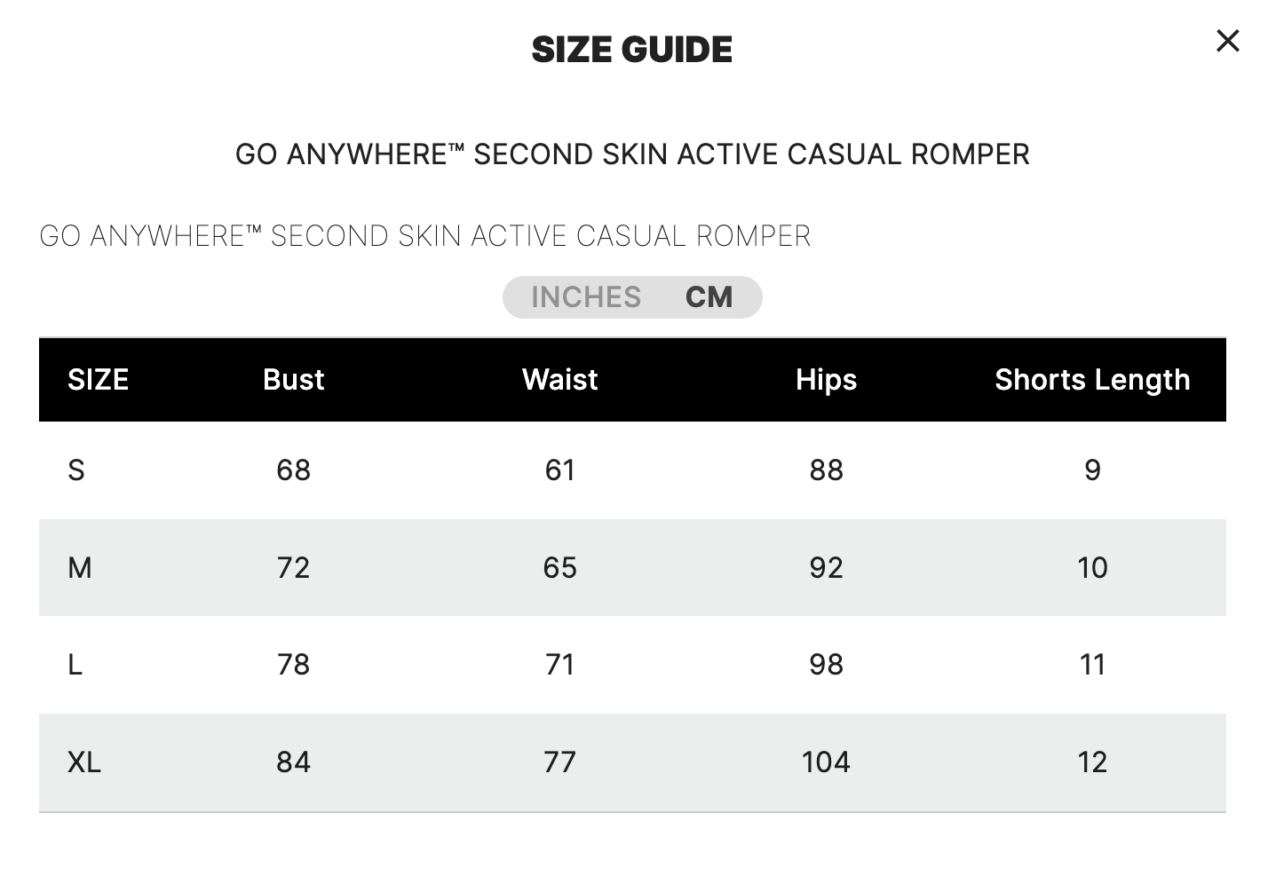GO ANYWHERE™ SECOND SKIN ACTIVE CASUAL ROMPER