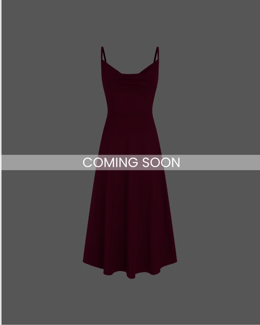 SO CINCHED™ COWL NECK MAXI DRESS WITH BUILT-IN BRA