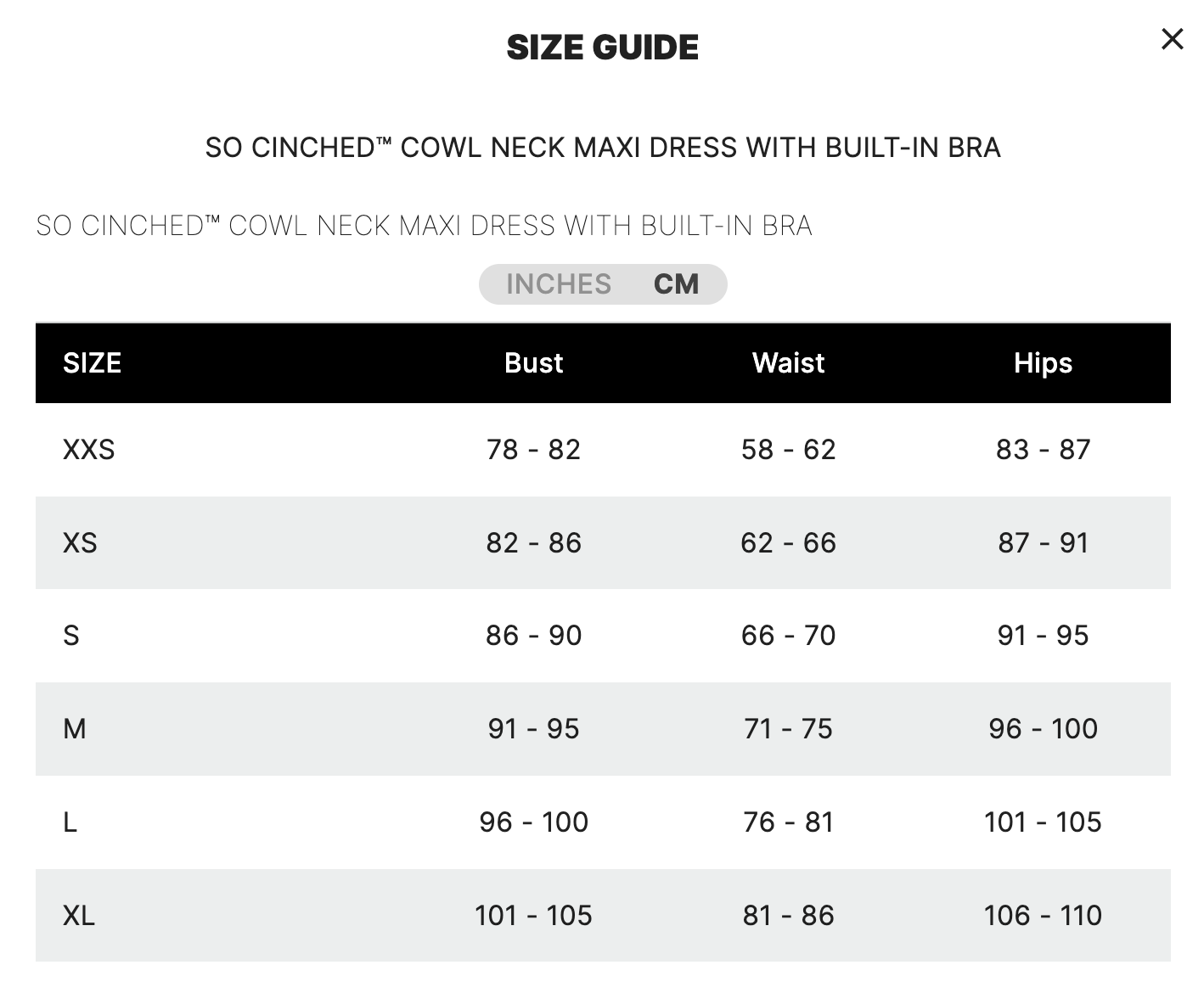 SO CINCHED™ COWL NECK MAXI DRESS WITH BUILT-IN BRA